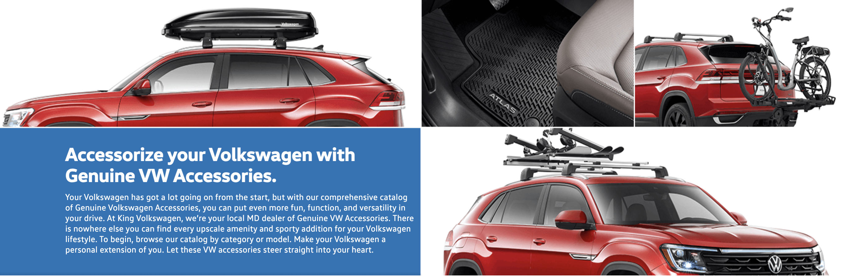 Accessorize your Volkswagen with Genuine VW Accessories.